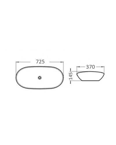 Раковина-чаша Comforty 72.5 7811B 00004137215 Белая
