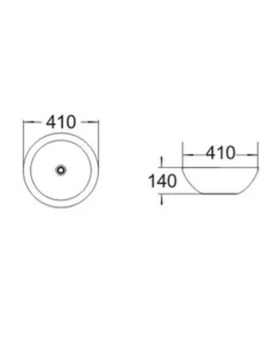 Раковина-чаша Comforty 41 J2056J 00004139772 Золото