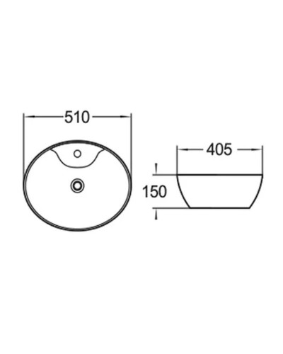 Раковина-чаша Comforty 51 78197 00004139826 Белая