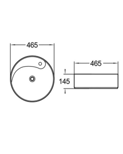 Раковина-чаша Comforty 46.5 78198 00004143745 Белая
