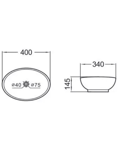Раковина-чаша Comforty 40 T-K60 00003126683 Белая