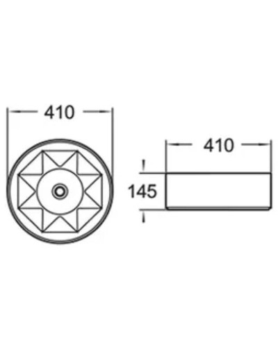 Раковина-чаша Comforty 41 78258 00004143749 Белая