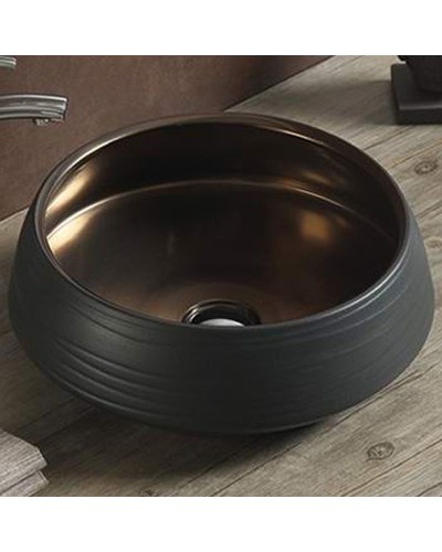 Раковина-чаша Comforty 43 J2091 00004139777 Черная Бронза