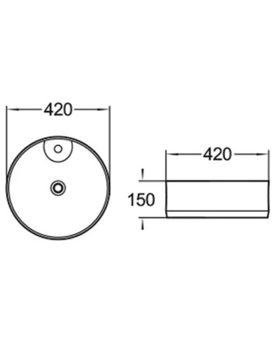 Раковина-чаша Comforty 42 78200 00004143747 Белая