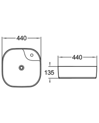 Раковина-чаша Comforty 44 78202 00004139757 Белая