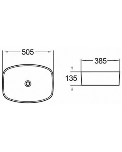 Раковина-чаша Comforty 50 78328 00004150362 Белая