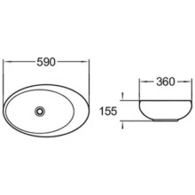 Раковина-чаша Comforty 59 78255 00004143748 Белая