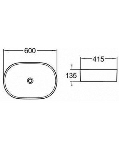 Раковина-чаша Comforty 60 78326 00004150364 Белая
