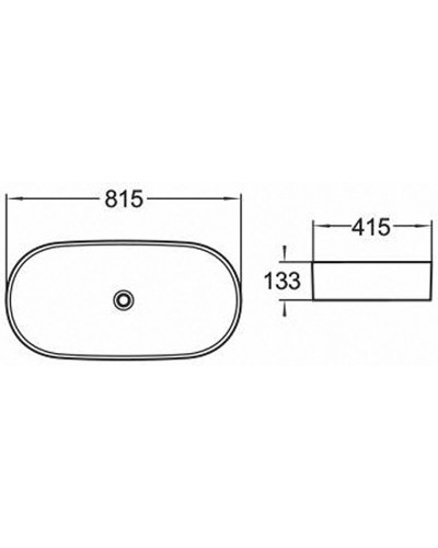 Раковина-чаша Comforty 81 78327 00004150365 Белая