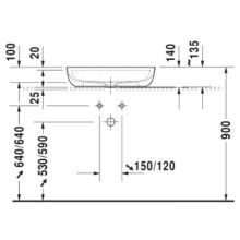 Раковина 60х40 см Duravit Luv 0380600000