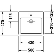 Раковина 50х47 см Duravit Vero 0452500000