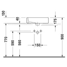 Раковина 50х47 см Duravit Vero 0452500000