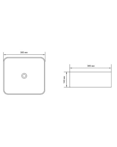 Раковина-чаша Aquanet City-1-MB 38.5 245837 Черная матовая