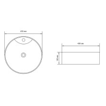 Раковина-чаша Aquanet Луна 43 273671 Черная матовая