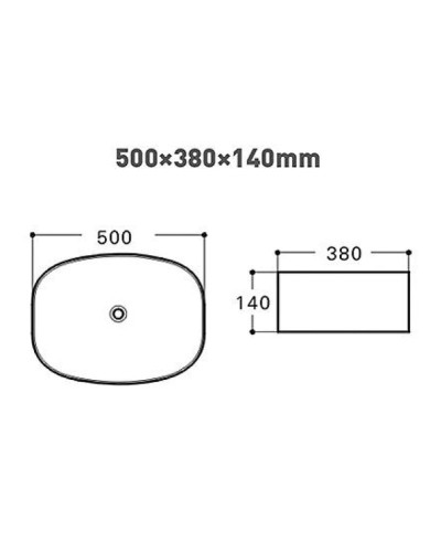 Раковина-чаша Aquanet Fine-1 50 273681 Белая