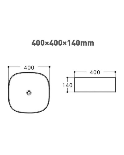 Раковина-чаша Aquanet Trend-1-MB 40 273684 Черная матовая