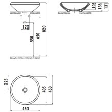 Раковина 45х45 см Creavit Minimal MN045-00KI00E-0000