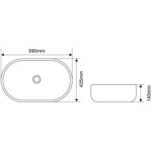 Раковина 59х40,5 см Melana 5006-805