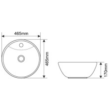 Раковина 46,5х46,5 см Melana 7010
