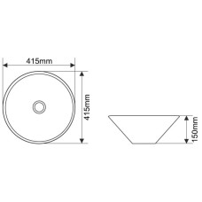 Раковина 41,5х41,5 см Melana 7020-805