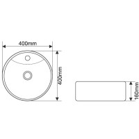 Раковина 40х40 см Melana 7026BX-805