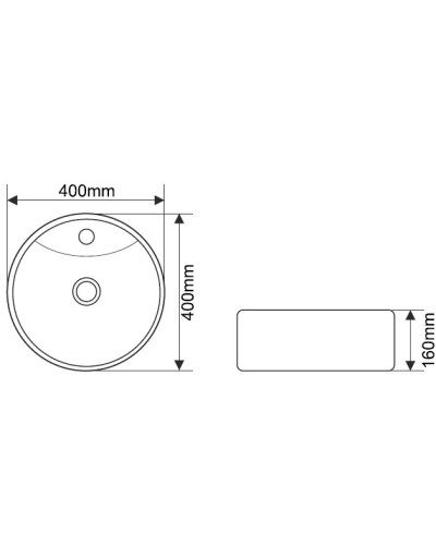 Раковина 40х40 см Melana 7026BX-805