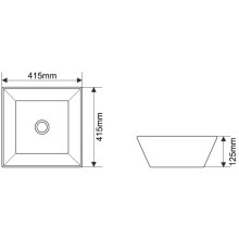 Раковина 41,5х41,5 см Melana 7034-805