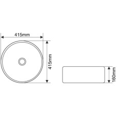 Раковина 41,5х41,5 см Melana 7076-805