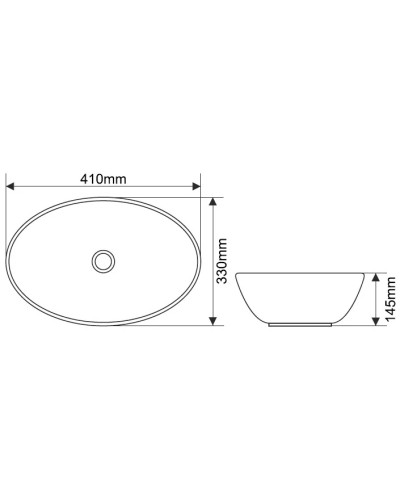 Раковина 41х33 см Melana 7138-805