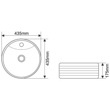 Раковина 43,5х43,5 см Melana 7197-805