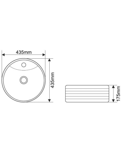 Раковина 43,5х43,5 см Melana 7197-805