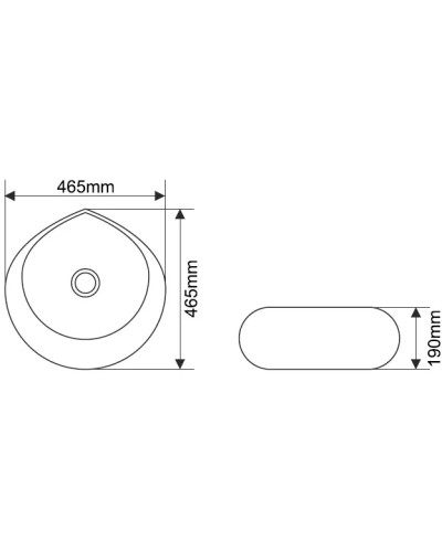 Раковина 46,5х46,5 см Melana 7220-805