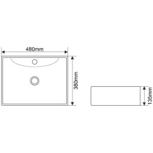 Раковина 48х38 см Melana 7291-805