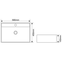 Раковина 59х45 см Melana 7295-805