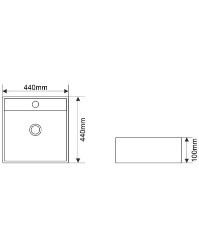 Раковина 44х44 см Melana 7657-805