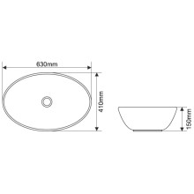 Раковина 63х41 см Melana 7686-805