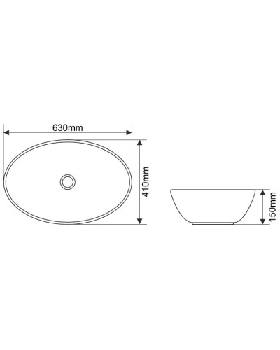 Раковина 63х41 см Melana 7686-805