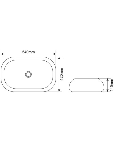 Раковина 54х42 см Melana 78102-805