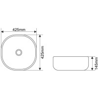 Раковина 42,5х42,5 см Melana 78106-805
