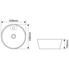 Раковина 43х43 см Melana 78111-805