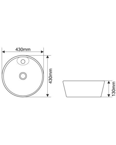 Раковина 43х43 см Melana 78111-805