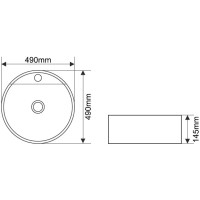 Раковина 49х49 см Melana T4039-806
