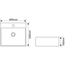 Раковина 45,5х40 см Melana A117-803