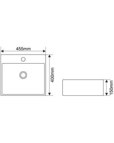Раковина 45,5х40 см Melana A117-803