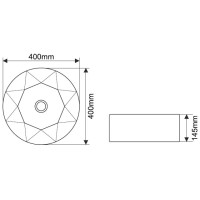 Раковина 40х40 см Melana A460-803