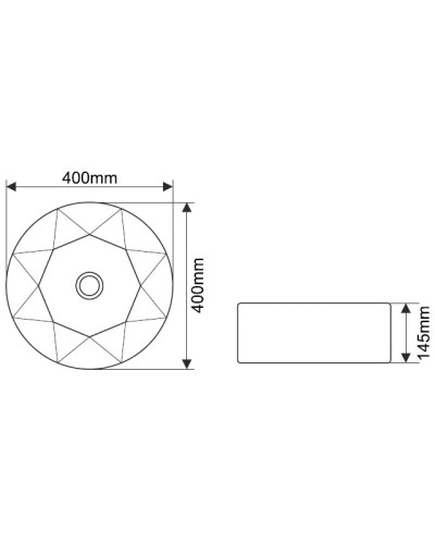 Раковина 40х40 см Melana A460-803
