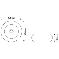 Раковина 49х49 см Melana 7031ASS-805