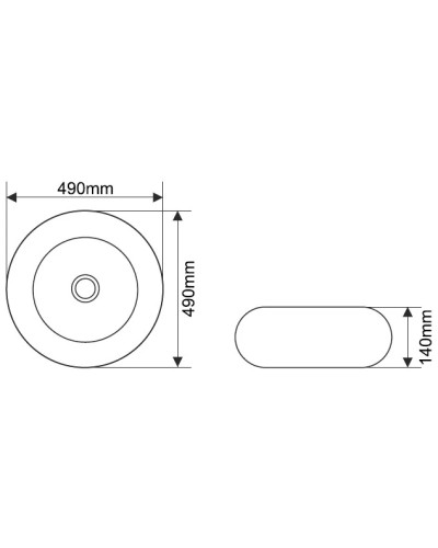 Раковина 49х49 см Melana 7031ASS-805