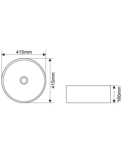 Раковина 41,5х41,5 см Melana 7076SP-1-805