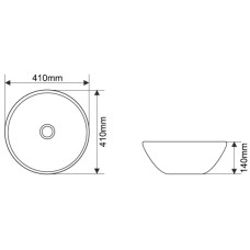 Раковина 41х41 см Melana J2056S-805